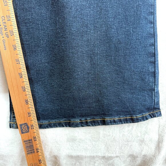 Bloomchic Stretchy Flare Jeans Womens US 22 3X Blue Dark Wash NEW - Picture 6 of 8